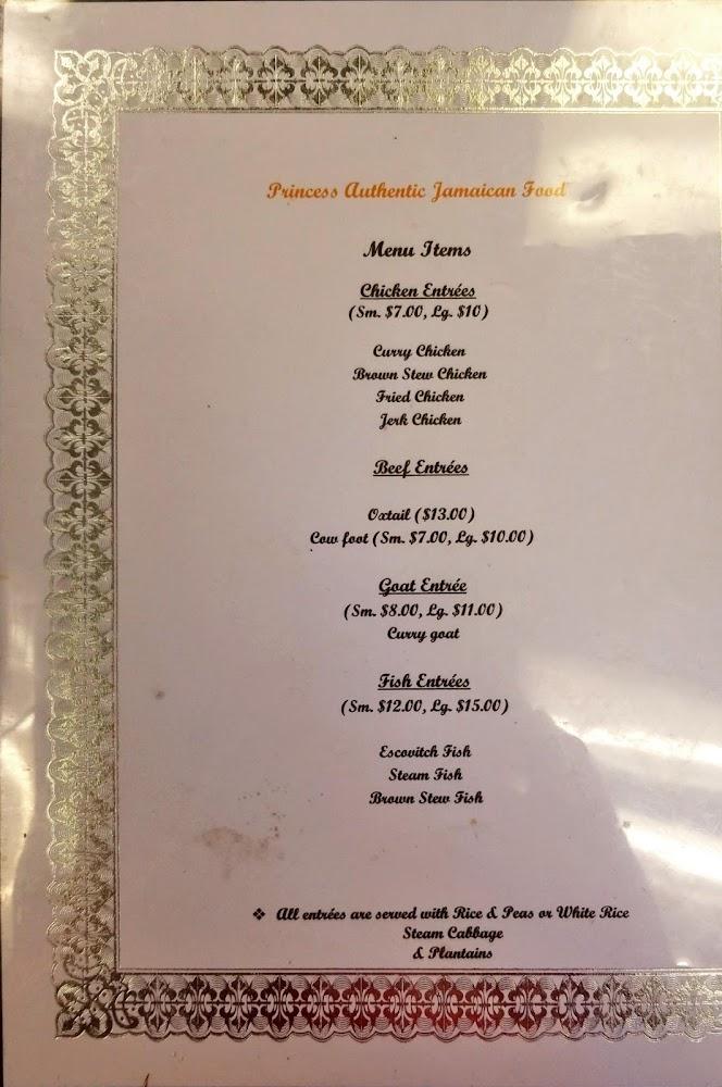 Princess Authentic Jamaican Food Menu image 3