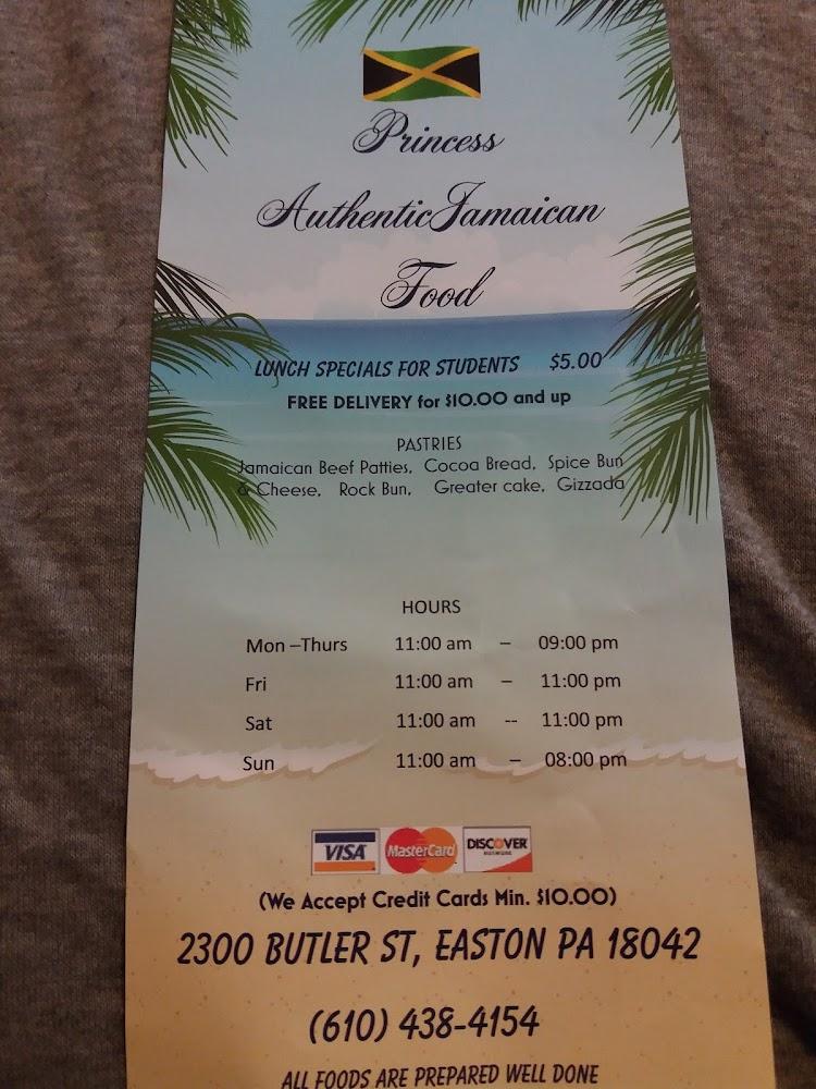 Princess Authentic Jamaican Food Menu image 4